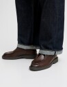 Jack & Jones Jfwaustin Leather Moc Ln   Brown   43