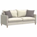  Sofaputer 2 pcs Gråbrun 45 x 45 cm stoff
