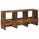 vidaXL Magasinreol Røkt eik 102 x 30 x 45 cm