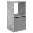 Nattbord med skuff Betonggrå 35 x 32 x 68,5 cm Konstruert tre
