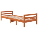vidaXL Dagseng voksbrun 75x190 cm heltre furu 8721012315457