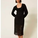 Twinset Dame Kjoler Svart L,