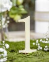PartyDeco Bordnummer Sifrer i Tre - 10-pakning