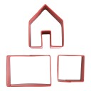 PME Kakeformer Pepperkakehus Mini - 3-pakning