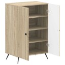 vidaXL Sko Skap BREDA 59,5 x 39,5 x 90 cm Konstruert tre Sonoma eik