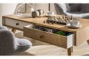 Nature Sofabord 120 cm med Oppbevaring Hvit/Eik - VOX