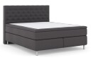 Select No 6 Komplett Sengepakke 210x210 Medium Watergel Mørkegrå/Metallben