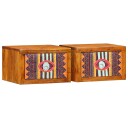  Nattbord 2 stk 35 x 30 x 22 cm Solid akasietre