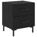  Nattbordskap Svart Eik 40 x 35 x 47,5 cm Konstruert tre