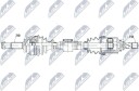 NTY NPW RE 197 Drivaksel
