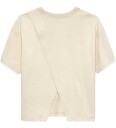 Calvin Klein Folded Logo Label S/S T Shirt Cream 128