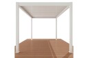 Pergola Motordreven 3x4 m Hvit