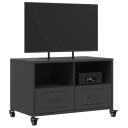  TV-benk svart 68x39x43,5 cm kaldvalset stål 846698