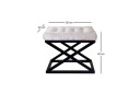 Gillie Sittepuff 40 cm   Svart/Hvit