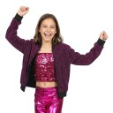Wilbers & Wilbers Glitterjakke rosa til barn Medium Large 003592-H14-128