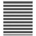  Sebragardin svart 135x150 cm stoff bredde 130,9 polyester