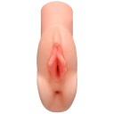 PDX Plus Perfekt Vagina Dobbel Stroker      - Beige