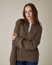 Lexington Clothing Wide Sleeve Polo Sweater   Brown   M