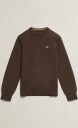 Gant Kids Shield Cotton Crew Neck Sweater   SHADOW BROWN   122