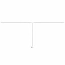  Markisestolpesett hvit 600x245 cm jern 315092