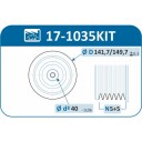 Remskivesett veivaksel IJS GROUP 17 1035KIT