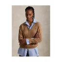 Polo Ralph Lauren Cotton V-Neck Sweater - Brown - XS