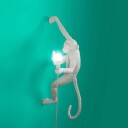 Seletti Monkey Hengende Høyre Vegglampe Hvit