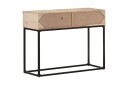 Konsollbord 100x35x76 cm heltre mango og naturlig stokk  