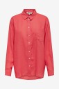 Only - Skjorte onlTokyo L/S Linen Blend Shirt - Rød