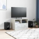  TV-benk hvit 67x39x44 cm stål
