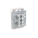 Abb Saga 302Euc-916 Stikkontaktinnsats 2-Veis, Uten Ramme