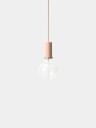 Ferm Living Socket takpendel lav - rosa