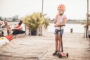Scoot & Ride Sparkesykkel Highwaykick 3 m. LED Peach