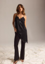 Bubbleroom Viscose Satin Lace Mini Dress
