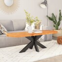  Bordplate 80x40x2,5 cm oval heltre akasie
