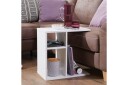 Sidebord Wohnling foliert sponplate 50 cm, moderne loftstil Hvit - Hvit