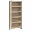  Bokskap 2 pcs Sonoma 80 x 30 x 155 cm Konstruert tre