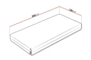 Derry Fjærmadrass 120x200 cm -