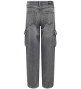 kids ONLY Dark Grey Denim Harmony Wide Cargo Carrot Jeans Noos 152