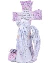 Weave in Faith Håndmalt Englefigur med Kors 26 cm