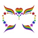 Fiestas Guirca Pride Glitter Selvheftende Sminke 15599