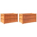 Plantekasser 2 stk brun heltre furu