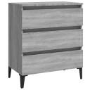 vidaXL Skjenk grå sonoma 60x35x69 cm konstruert tre