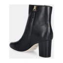 Lauren Ralph Lauren Kennedi Burnished Leather Bootie Heel - Black - 41