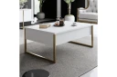 Luxe Sofabord 90x40 cm Hvit/Gull - Hanah Home