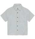 En Fant Shirt Ss Muslin Stripe Grey 128