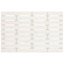 vidaXL Veggmontert sengegavl hvit 81x3x63 cm heltre furu