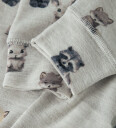 Name It Leggings Ull NBMWang Micro Chip/Forest Animals Name It 74 Leggings Ull Blå Grå