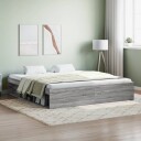 vidaXL Sengeramme grå sonoma 180x200 cm 8721012158412