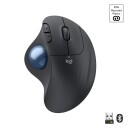 Logitech ERGO M575S trådløs ergonomisk trackball-mus - Grafitt, 12000 dpi, Bluetooth